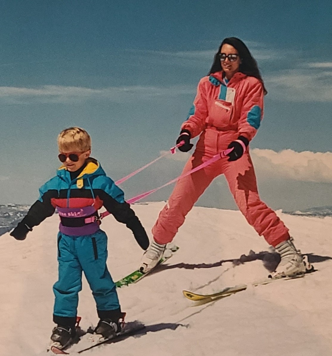 Wee Ski Child Sport Harness Blue with Green - Image 3